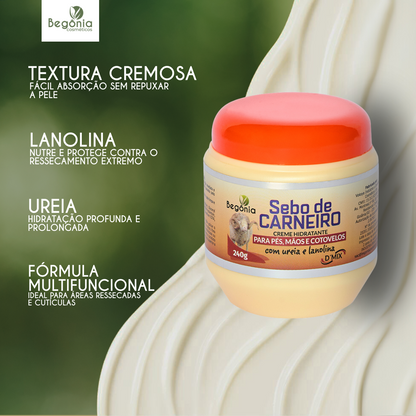 Sebo De Carneiro Creme Hidratante 240g